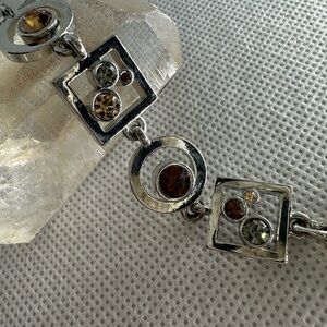 Vintage Mid Century Modern Celestial Bracelet Mixed Metal